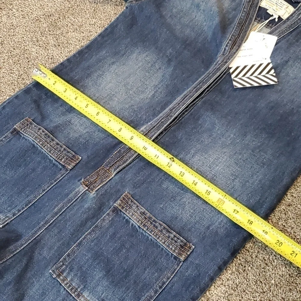 NWR Sandrine Rose X Free People Distressed Y2K 90s jumpsuit coverall jeans XS